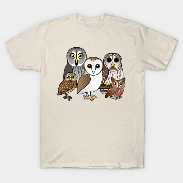 Birdorable Owl Fan T-Shirt by birdorable